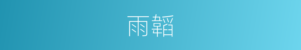 雨韜的同義詞