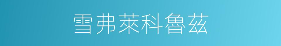 雪弗萊科魯茲的同義詞