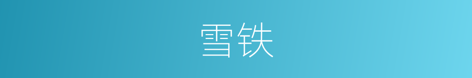 雪铁的同义词