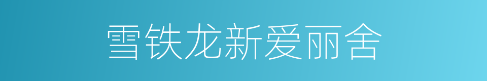 雪铁龙新爱丽舍的同义词