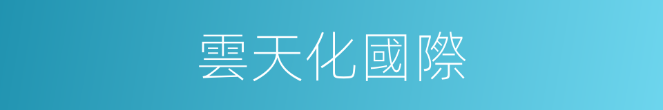 雲天化國際的同義詞