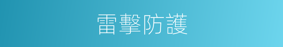 雷擊防護的同義詞