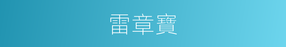 雷章寶的同義詞