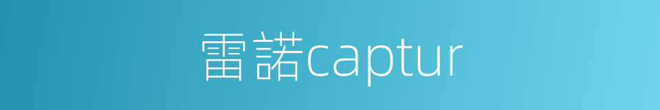 雷諾captur的同義詞