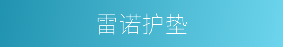 雷诺护垫的同义词