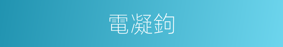 電凝鉤的同義詞