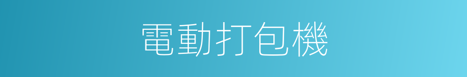 電動打包機的同義詞