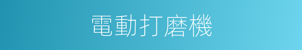 電動打磨機的同義詞