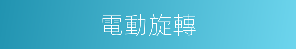 電動旋轉的同義詞