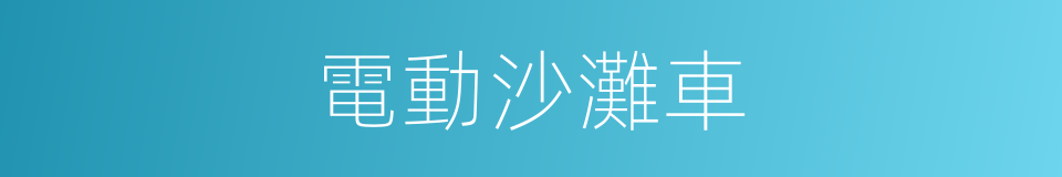 電動沙灘車的同義詞