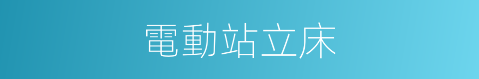 電動站立床的同義詞