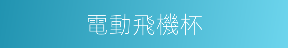 電動飛機杯的同義詞