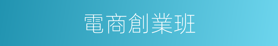 電商創業班的同義詞