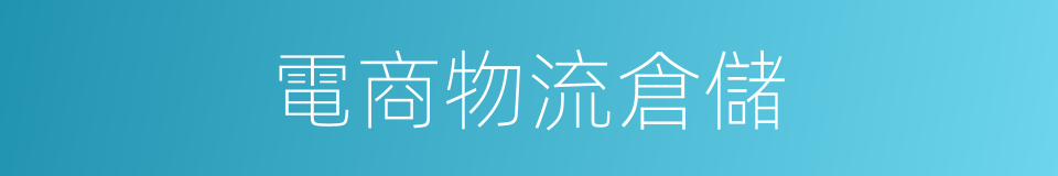 電商物流倉儲的同義詞