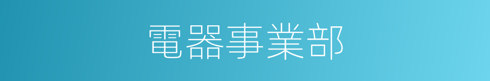 電器事業部的同義詞