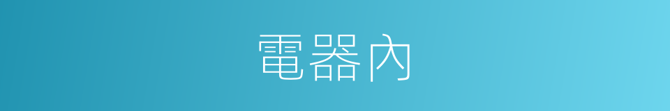 電器內的同義詞
