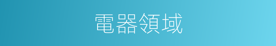 電器領域的同義詞