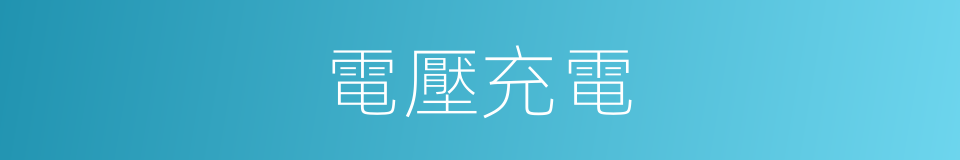 電壓充電的同義詞