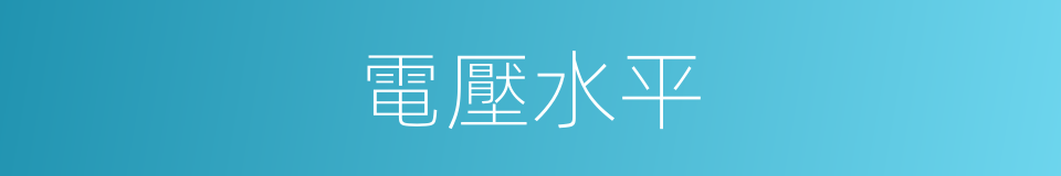 電壓水平的同義詞