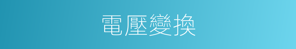 電壓變換的同義詞