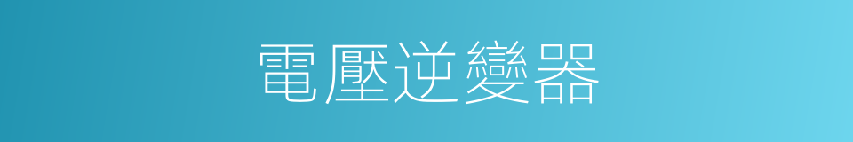 電壓逆變器的同義詞