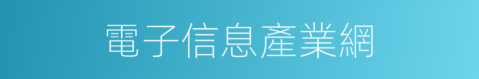 電子信息產業網的同義詞