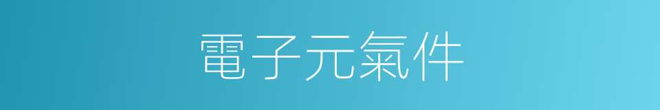 電子元氣件的同義詞