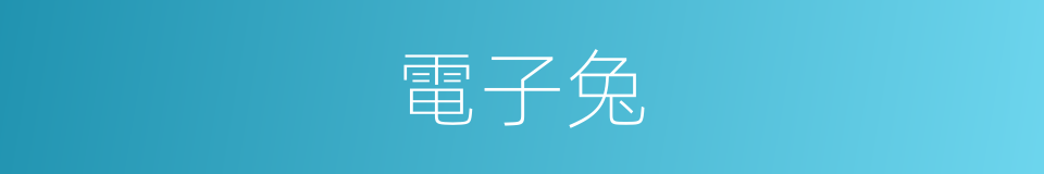電子兔的同義詞
