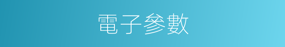 電子參數的同義詞