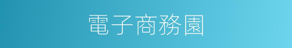 電子商務園的同義詞