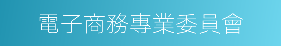 電子商務專業委員會的同義詞