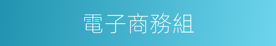 電子商務組的同義詞