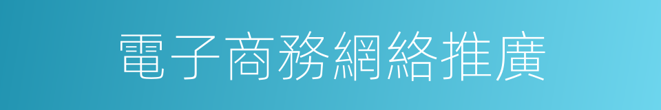 電子商務網絡推廣的同義詞