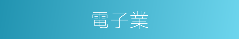 電子業的同義詞