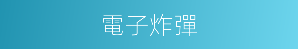 電子炸彈的同義詞