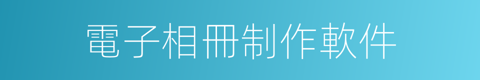 電子相冊制作軟件的同義詞