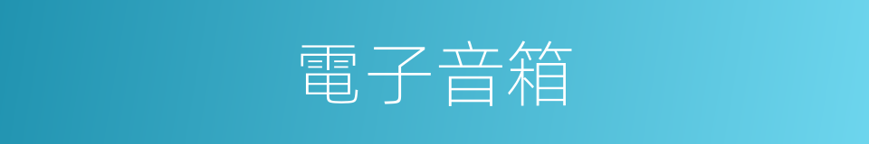 電子音箱的同義詞