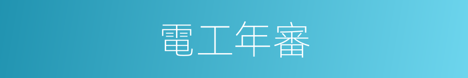 電工年審的同義詞