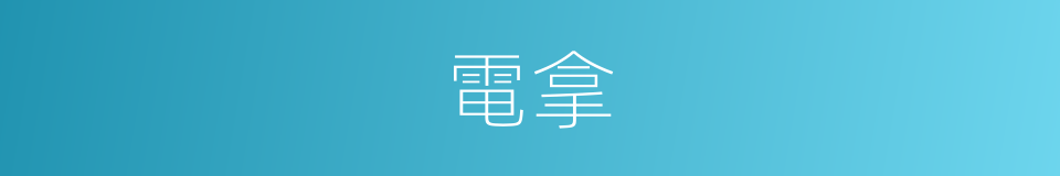電拿的同義詞