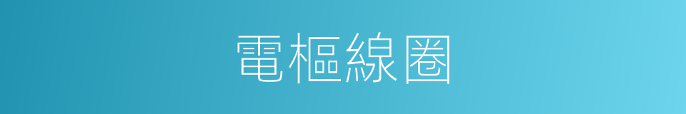 電樞線圈的意思