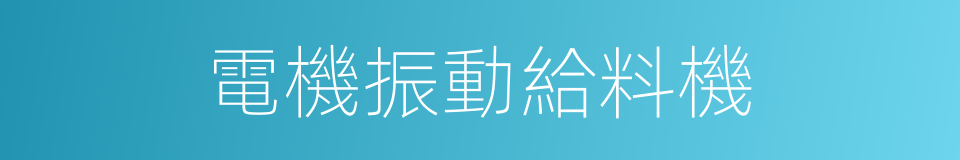 電機振動給料機的同義詞