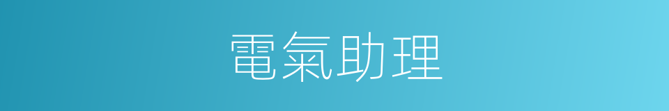 電氣助理的同義詞