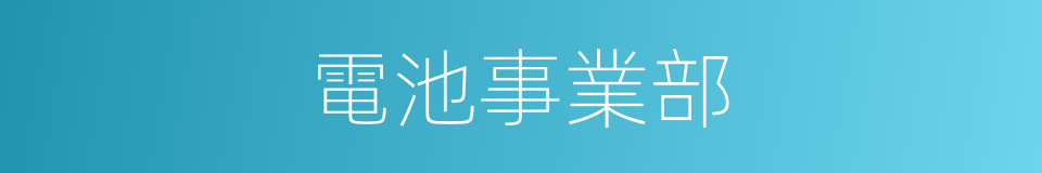 電池事業部的同義詞