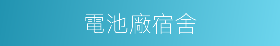 電池廠宿舍的同義詞