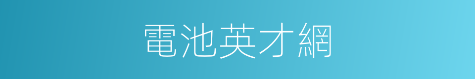 電池英才網的同義詞