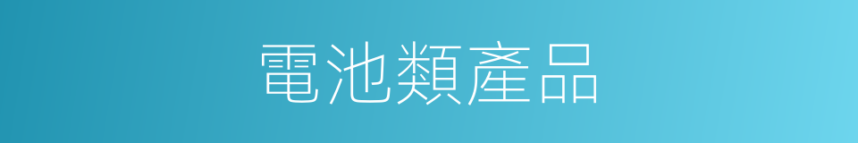 電池類產品的同義詞