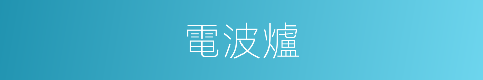 電波爐的同義詞