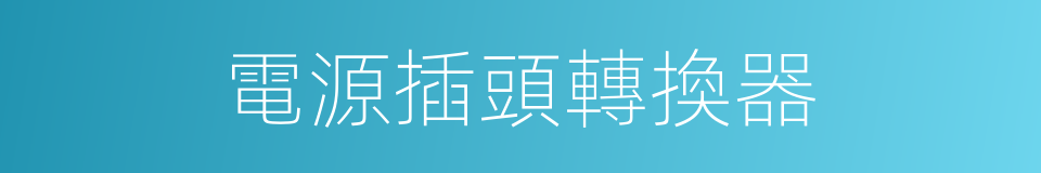 電源插頭轉換器的同義詞