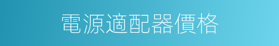 電源適配器價格的同義詞