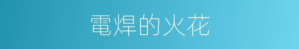 電焊的火花的同義詞